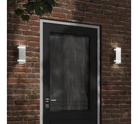 vidaXL Aplique de exterior de acero inoxidable plateado