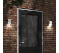 vidaXL Aplique de exterior de acero inoxidable plateado