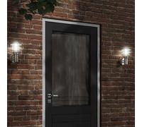 vidaXL Aplique de exterior de acero inoxidable plateado