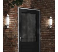 vidaXL Aplique de exterior de acero inoxidable plateado