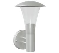 vidaXL Aplique de pared exterior de acero inoxidable, lámpara de jardín – Plateado
