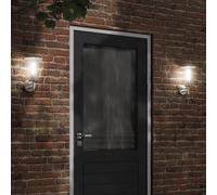 vidaXL Aplique de exterior de acero inoxidable plateado