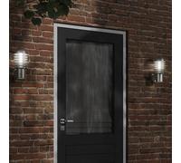 vidaXL Aplique de exterior de acero inoxidable plateado