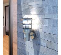 vidaXL Aplique de pared de acero inoxidable, para jardín