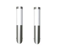 vidaXL Apliques de exterior 2 unidades acero inoxidable