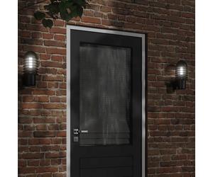vidaXL Apliques de exterior 2 unidades acero inoxidable negro