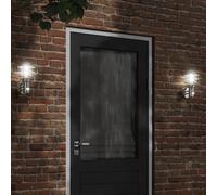 vidaXL Apliques de exterior con sensor 2 unidades acero inoxidable