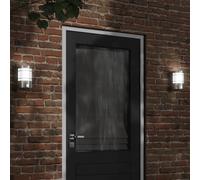 vidaXL Apliques de exterior con sensor 2 unidades acero inoxidable