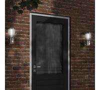 vidaXL Apliques de exterior con sensor 2 unidades acero inoxidable