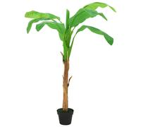 vidaXL Árbol bananero artificial con macetero 180 cm verde