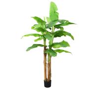 vidaXL Árbol Bananero Artificial con Macetero Verde Planta Decoración Dimensiones 180 cm, 300 cm