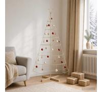 vidaXL Árbol Cono de Navidad KUOPIO 180 cm Acero Dorado