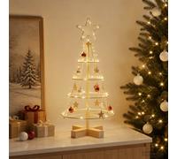 vidaXL Árbol Cono de Navidad KUOPIO 60 cm Acero Dorado