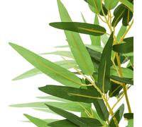vidaXL Árbol de bambú artificial, 1288 hojas, 180 cm, color verde