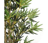 vidaXL Árbol de bambú artificial, 1380 hojas, 200 cm, color verde