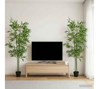 vidaXL Árbol de Bambú Artificial 4 uds. Verde 60 x 18 x 190 cm