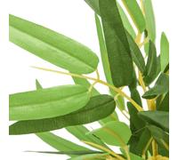 vidaXL Árbol de bambú artificial, 552 hojas, 120 cm, color verde