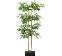 vidaXL Árbol de bambú artificial, 988 hojas, 150 cm, color verde