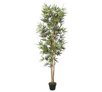 vidaXL Árbol de bambú artificial con 1104 hojas verde 180 cm