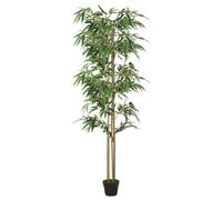 vidaXL Árbol de bambú artificial con 1216 hojas verde 180 cm