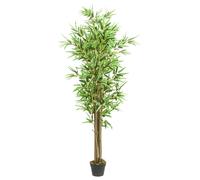 vidaXL Árbol de bambú artificial con 1288 hojas verde 180 cm