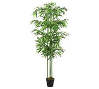 vidaXL Árbol de bambú artificial con 240 hojas verde 80 cm