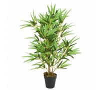 vidaXL Árbol de bambú artificial con 368 hojas verde 80 cm