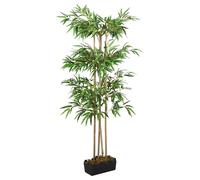 vidaXL Árbol de bambú artificial con 380 hojas verde 80 cm