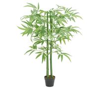 vidaXL Árbol de bambú artificial con 384 hojas verde 120 cm