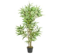 vidaXL Árbol de bambú artificial con 552 hojas verde 120 cm