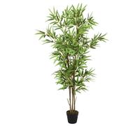vidaXL Árbol de bambú artificial con 828 hojas verde 150 cm