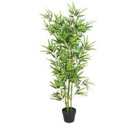 vidaXL Árbol de bambú artificial con maceta 120 cm verde