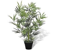 vidaXL Maceta bambú artificial 80 cm – Planta decorativa para casa y jardín
