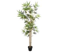 vidaXL Árbol de Bambú Artificial Verde 75,5 x 18 x 175 cm Tela y Bambú