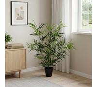 vidaXL Árbol de Bambú Artificial Verde 90 x 14 x 80 cm Tela y Bambú
