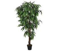 vidaXL Árbol de mango artificial con 1050 hojas verde 200 cm