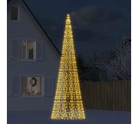 vidaXL Árbol de Navidad 1534 LED blanco cálido 500 cm