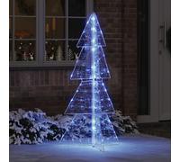 vidaXL Árbol de Navidad con 160 luces LED azules, de 150 cm, de acrílico