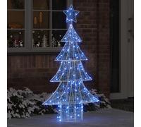 vidaXL Árbol de Navidad 160 LED Azul 150 cm Acrílico