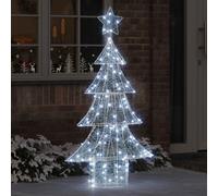 vidaXL Árbol de Navidad 160 LED Blanco frío 150 cm Acrílico