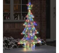 vidaXL Árbol de Navidad 160 LED Multicolor 150 cm Acrílico