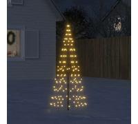 vidaXL Árbol de Navidad 200 LED blanco cálido 180cm