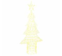 vidaXL: Árbol de Navidad con 240 luces LED de color blanco cálido, de 150 cm, fabricado en acrílico