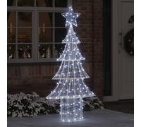 vidaXL Árbol de Navidad 240 LED Blanco frío 180 cm Acrílico