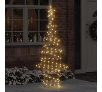 vidaXL Árbol de Navidad 240 LED cálido 180 cm Ratán