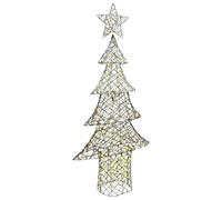 vidaXL Árbol de Navidad 180 cm Ratán – 240 LED cálido