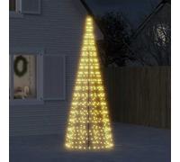 vidaXL Árbol de Navidad 550 LED blanco cálido 300cm