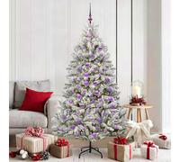 vidaXL Árbol de Navidad artificial 180 cm 300 LED Blanco Cálido