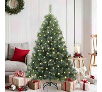 vidaXL Árbol de Navidad artificial 150 cm Verde con 150 LED, PE y PVC