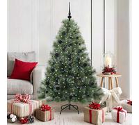 vidaXL Árbol de Navidad artificial con 150 LED Verde 150 cm PE y PVC